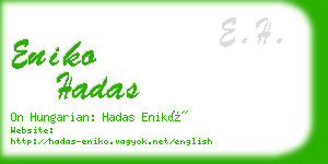 eniko hadas business card